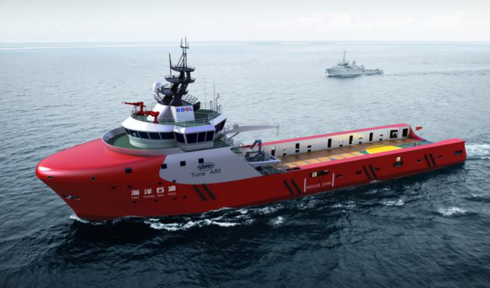  “海洋石油635”6500匹油田守护船
